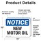 Signmission New Motor Oil, 14 in W x Rectangle, Vinyl Decal OS-2PACK-NS-D-1014-L-14328 - alternate 3